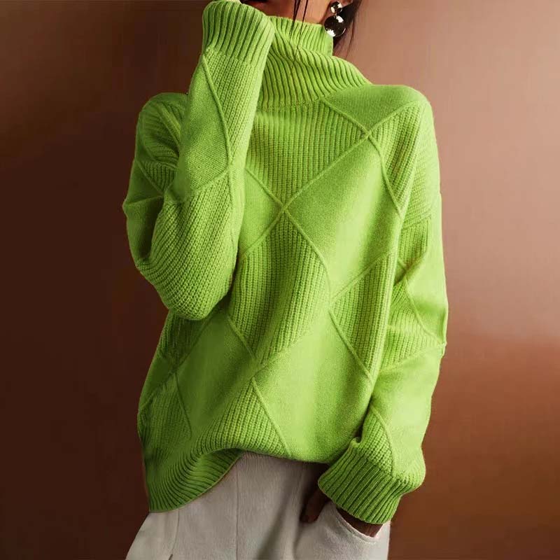 Amara™ | Structured knit jumper with a high neck