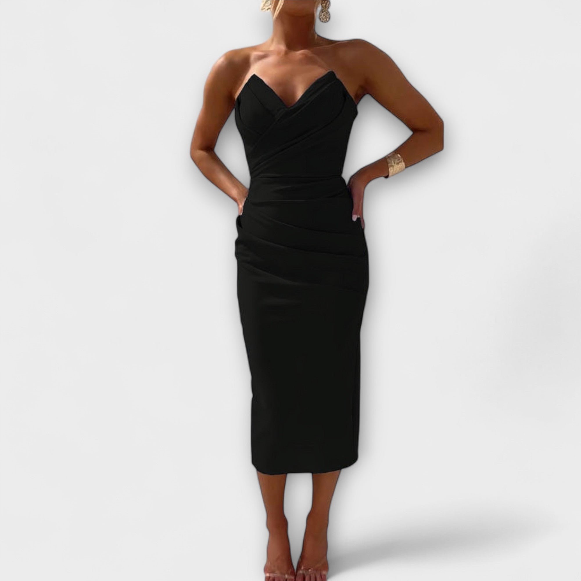 Amara™ | Elegant Strapless Dress