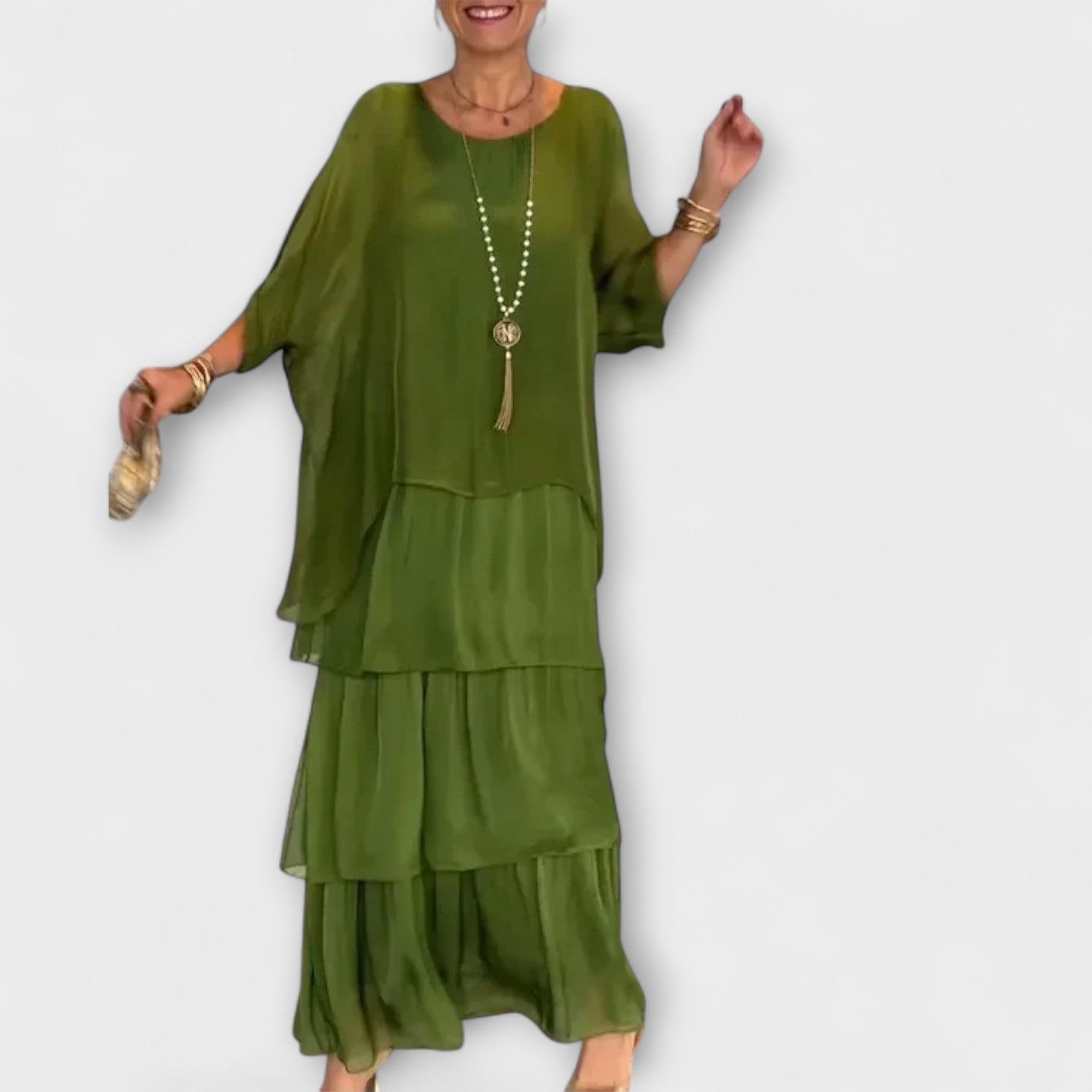 Amara™ | Elegant Chiffon Dress