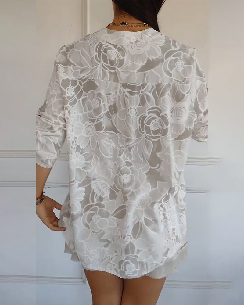 Amara™ | Blus med blommönster
