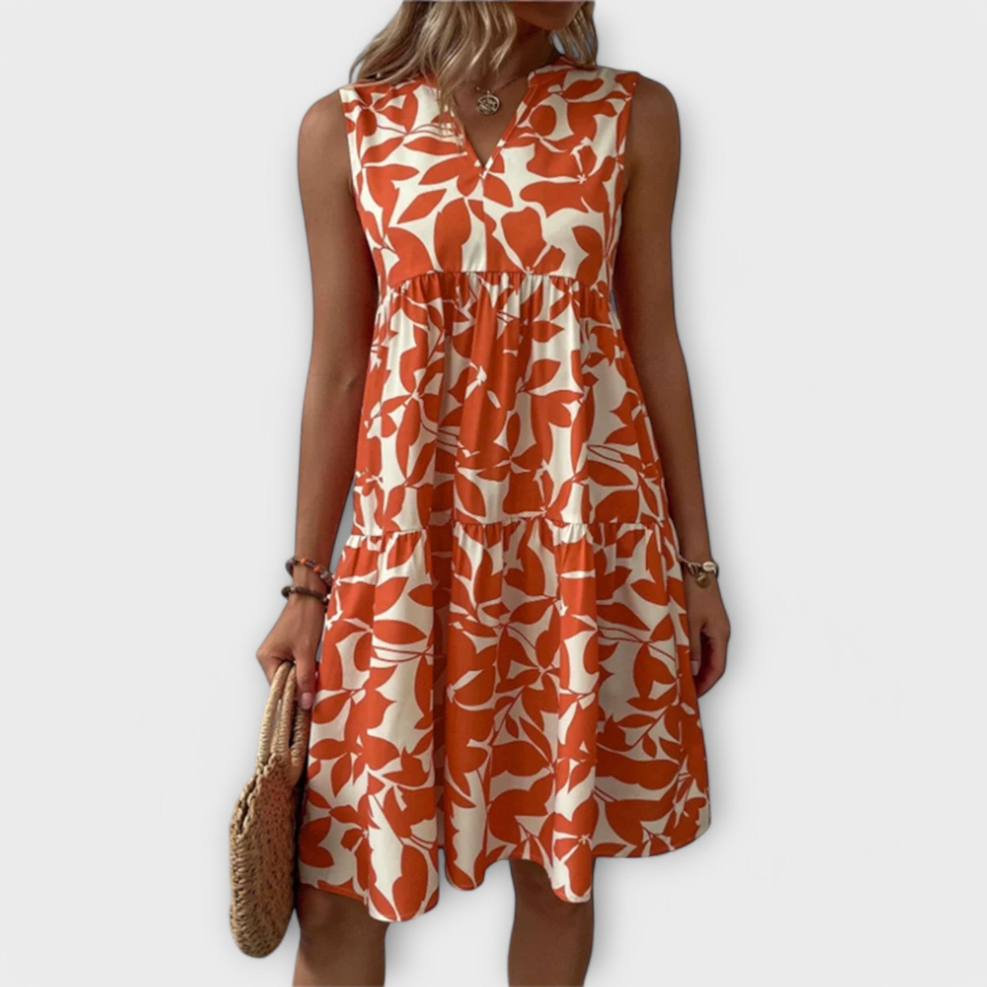 Amara™ | Sleeveless Floral Dress