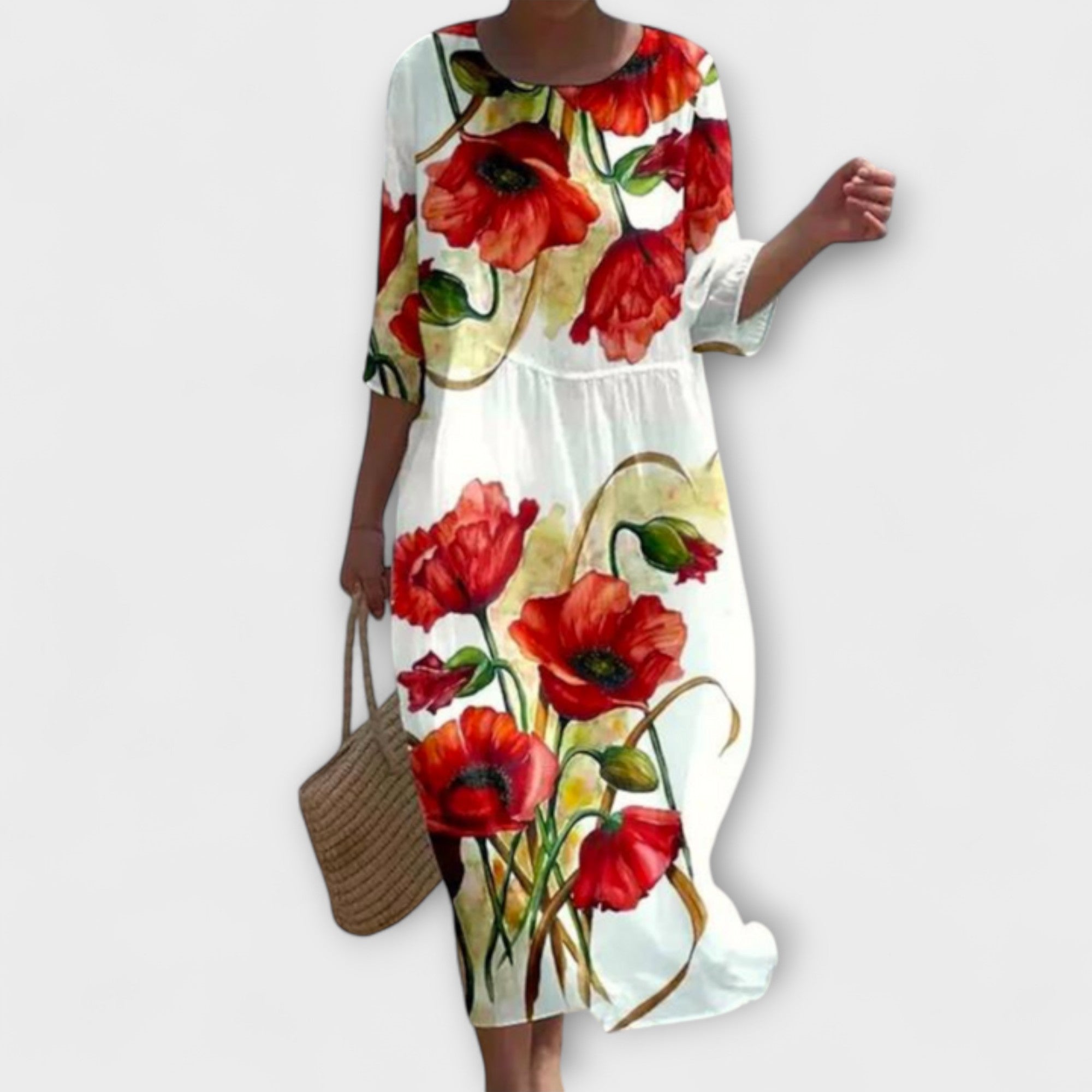 Amara™ | Stylish Floral Maxi Dress