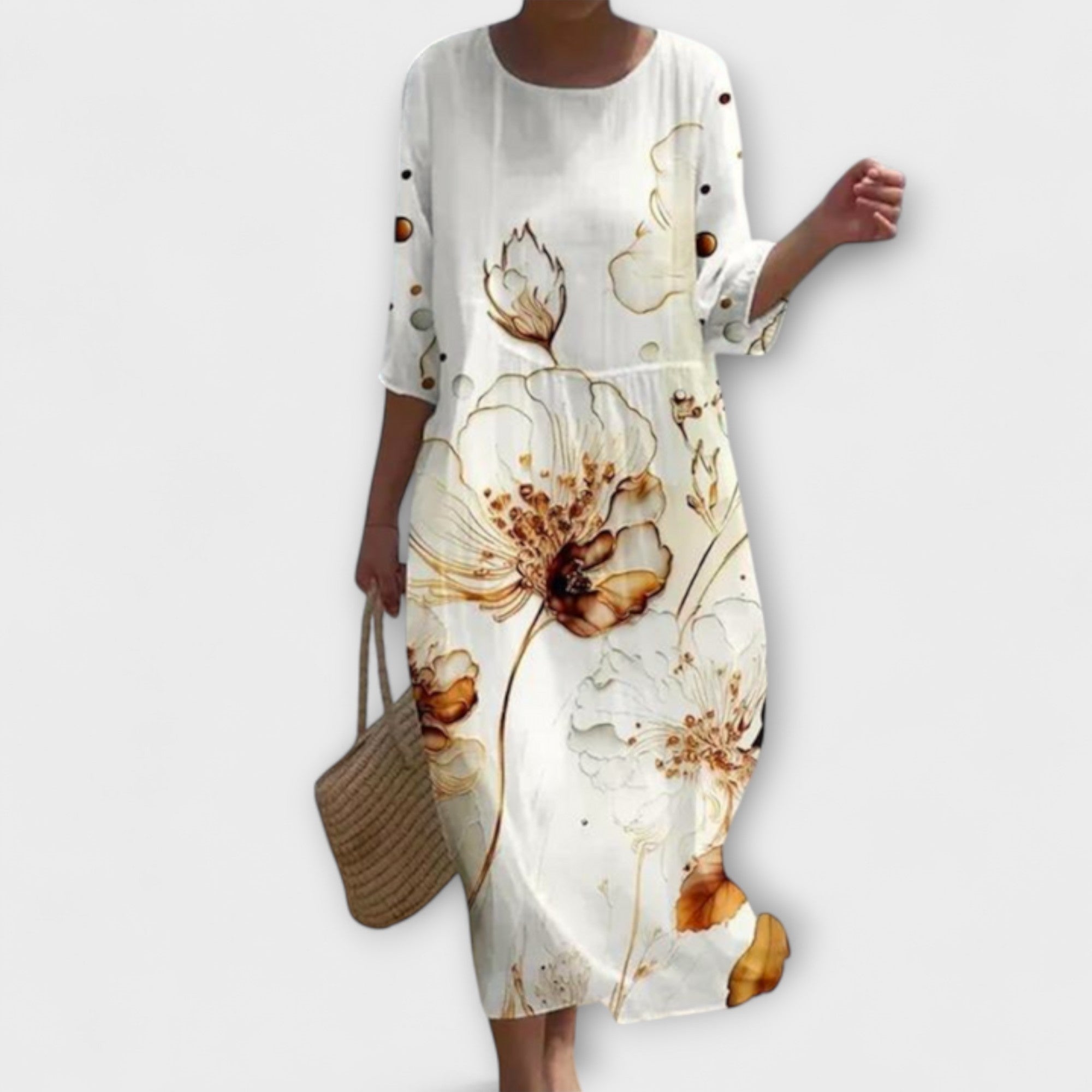 Amara™ | Stylish Floral Maxi Dress
