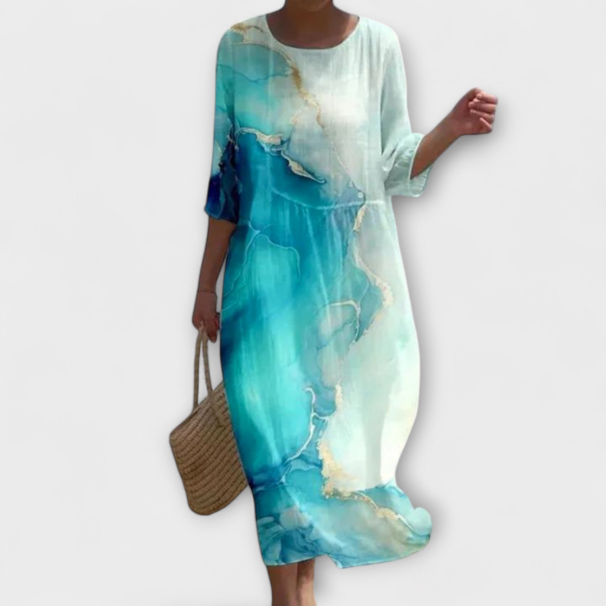 Amara™ | Stylish Floral Maxi Dress