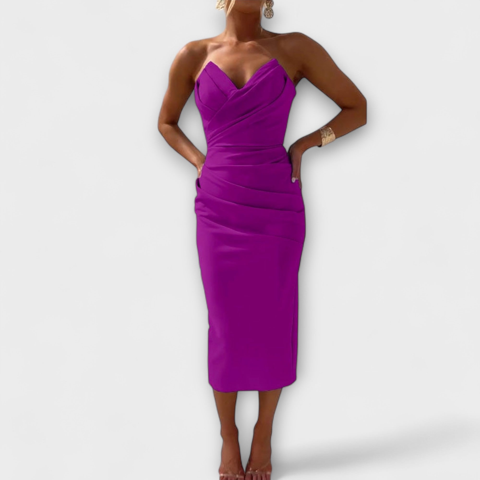 Amara™ | Elegant Strapless Dress