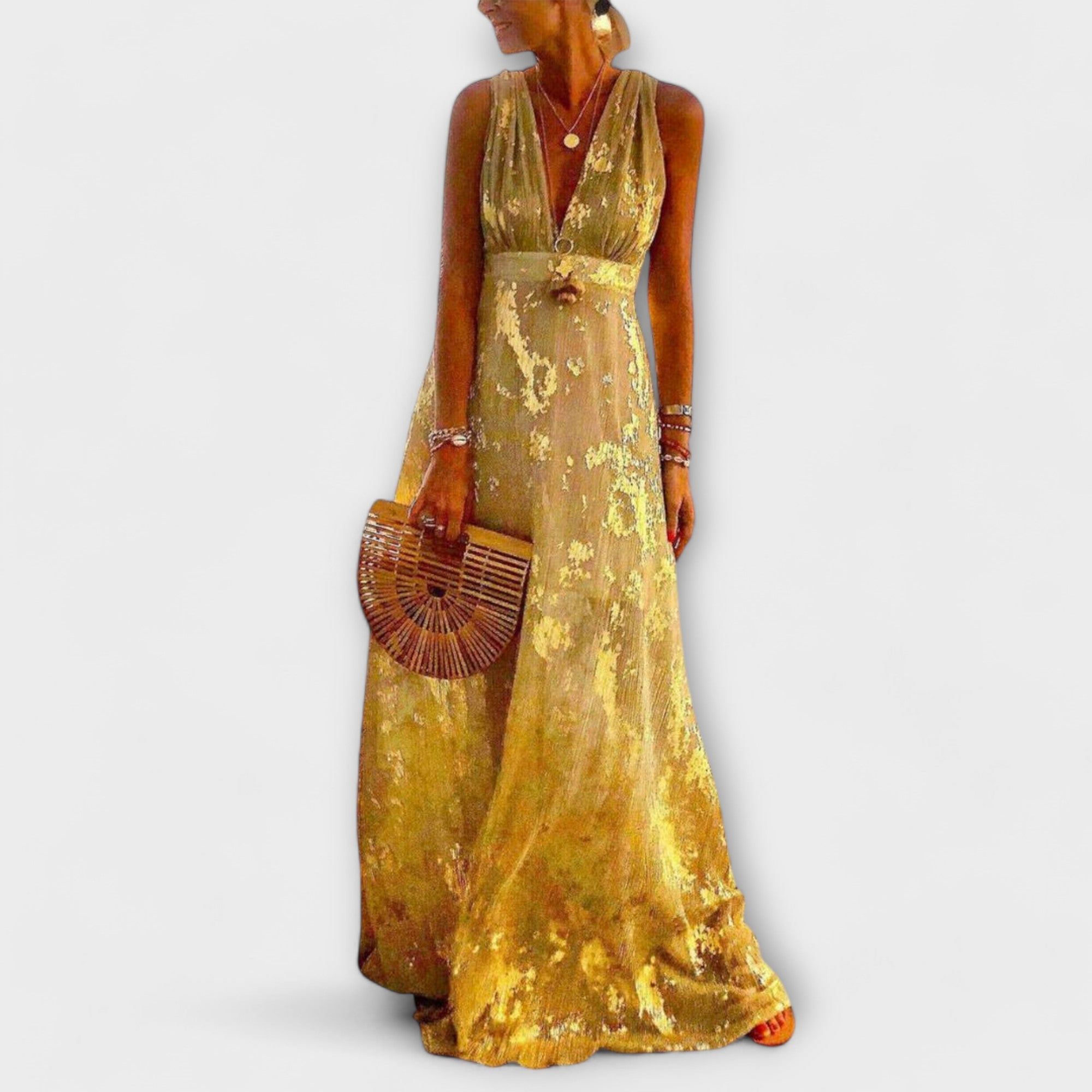 Amara™ | V-Neck Sequin Dress