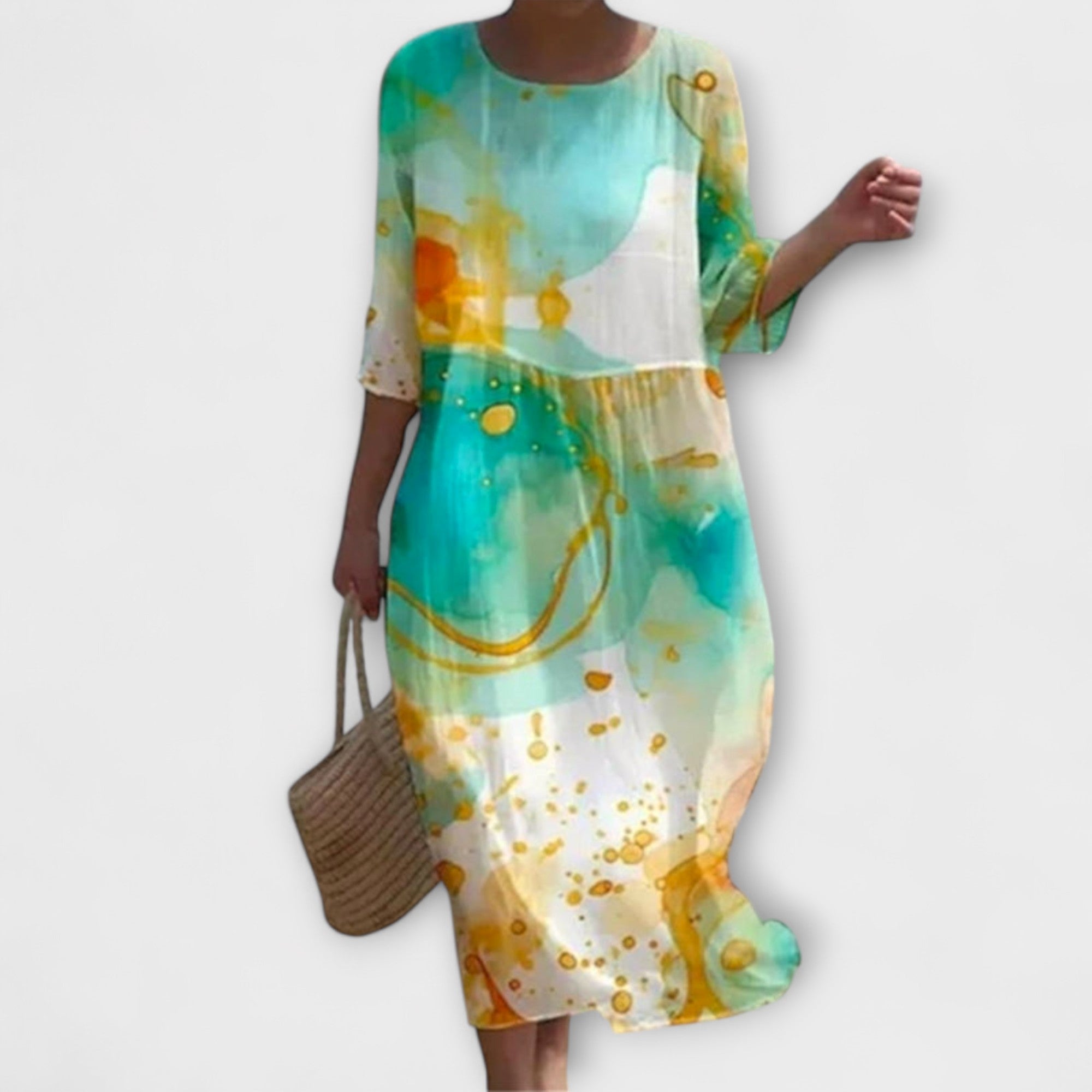 Amara™ | Stylish Floral Maxi Dress
