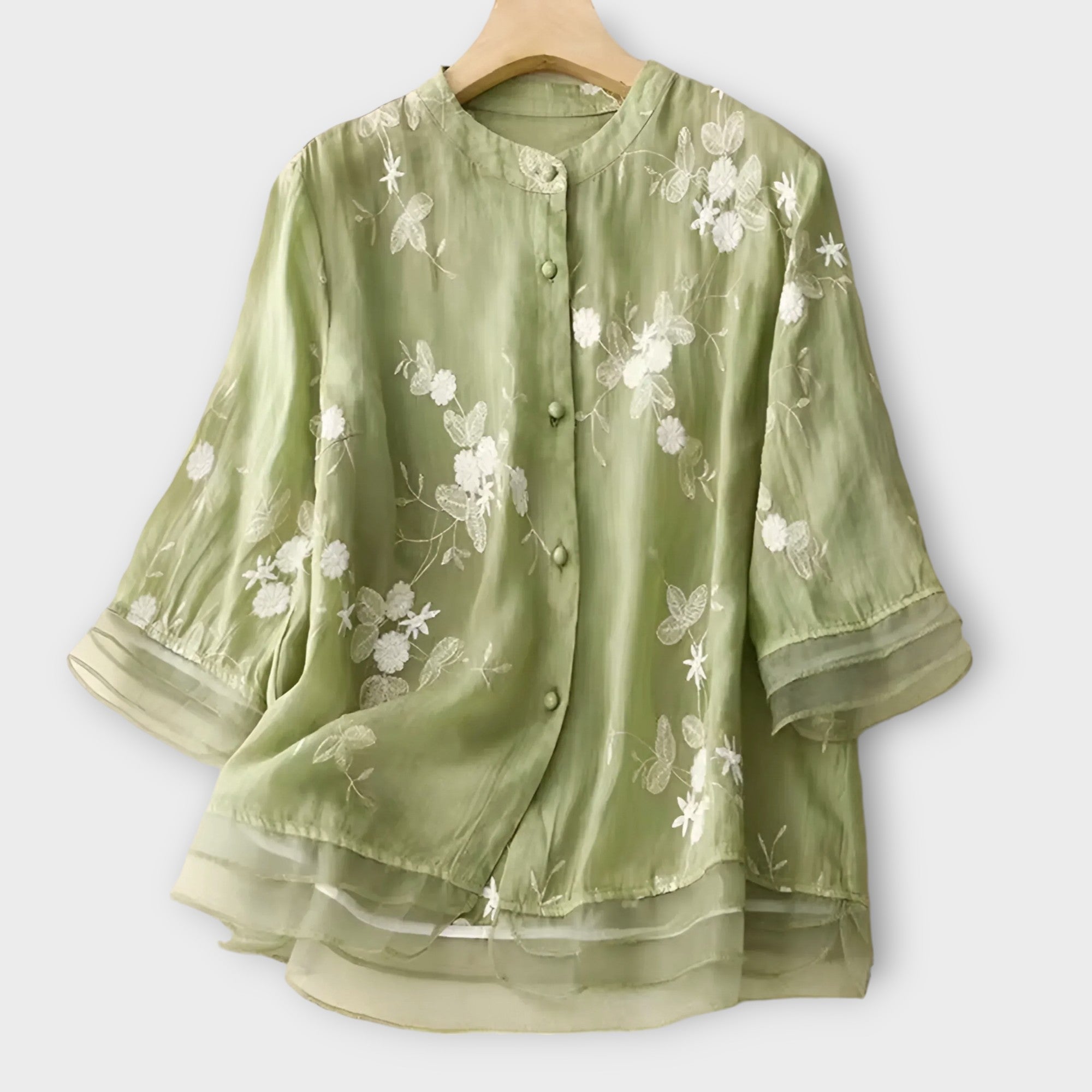 Amara™ | Cotton & Linen Blouse