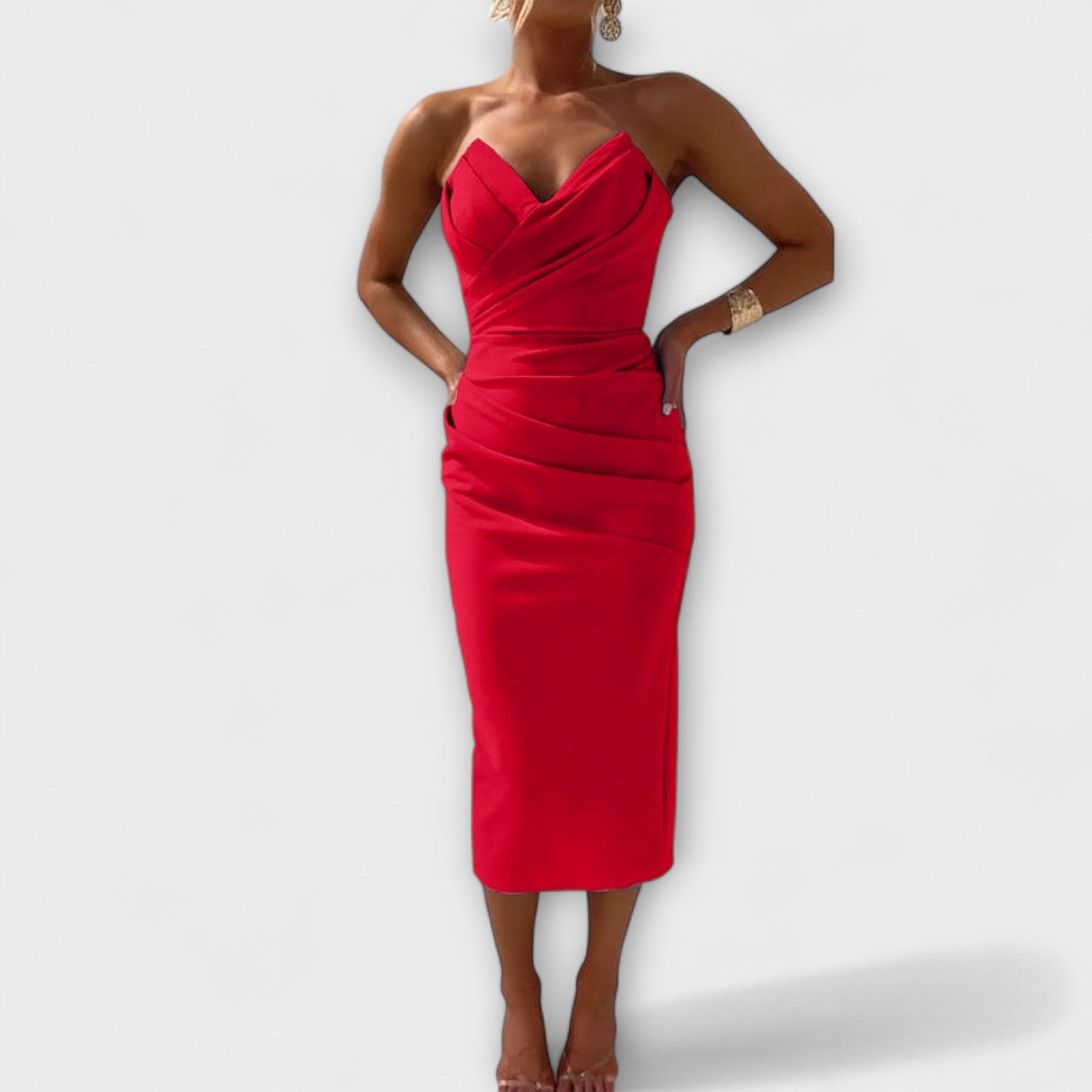 Amara™ | Elegant Strapless Dress
