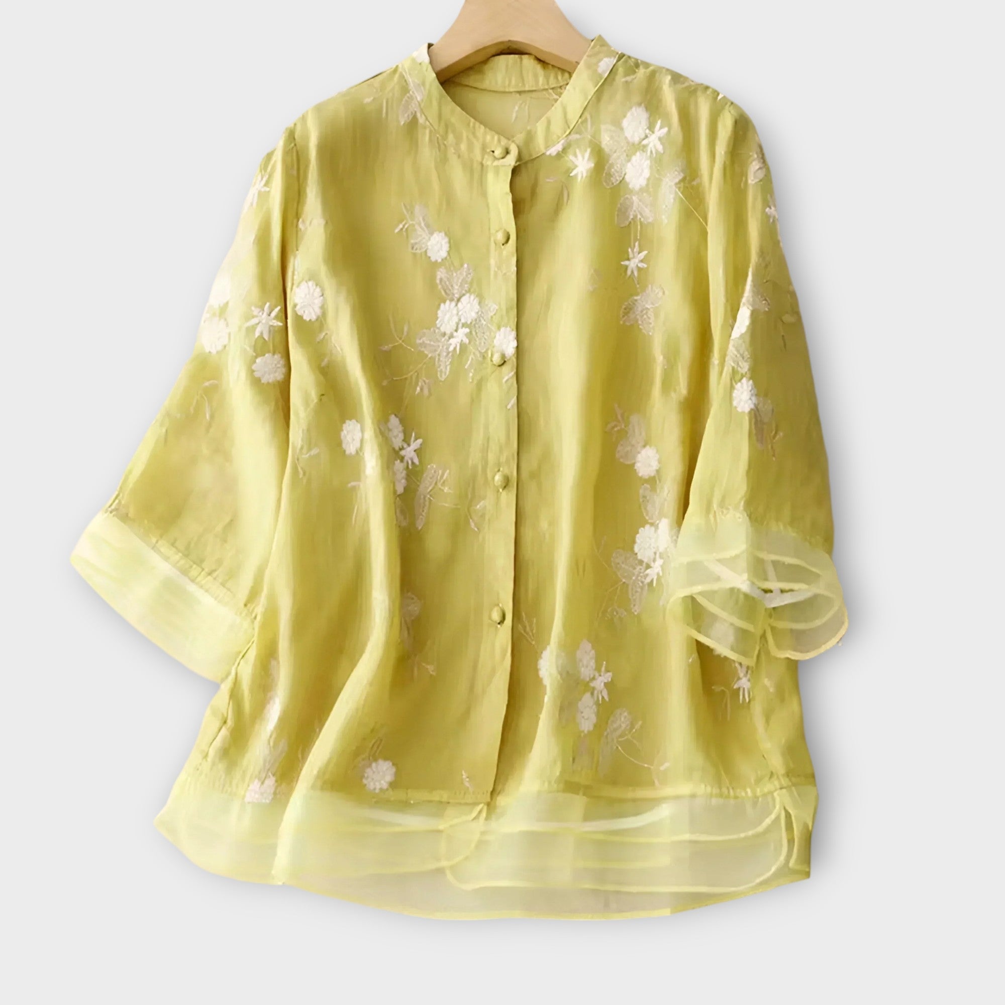 Amara™ | Cotton & Linen Blouse