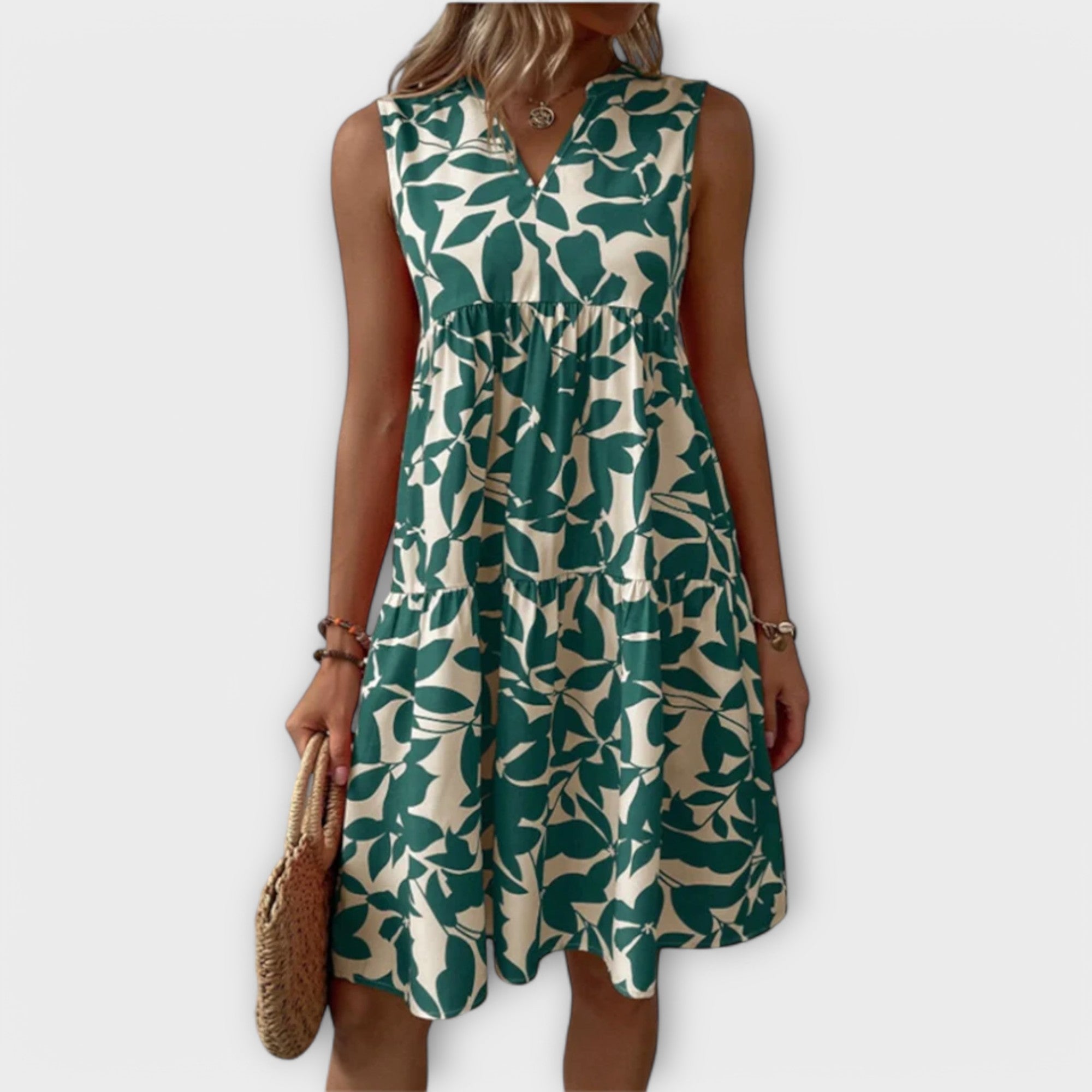 Amara™ | Sleeveless Floral Dress
