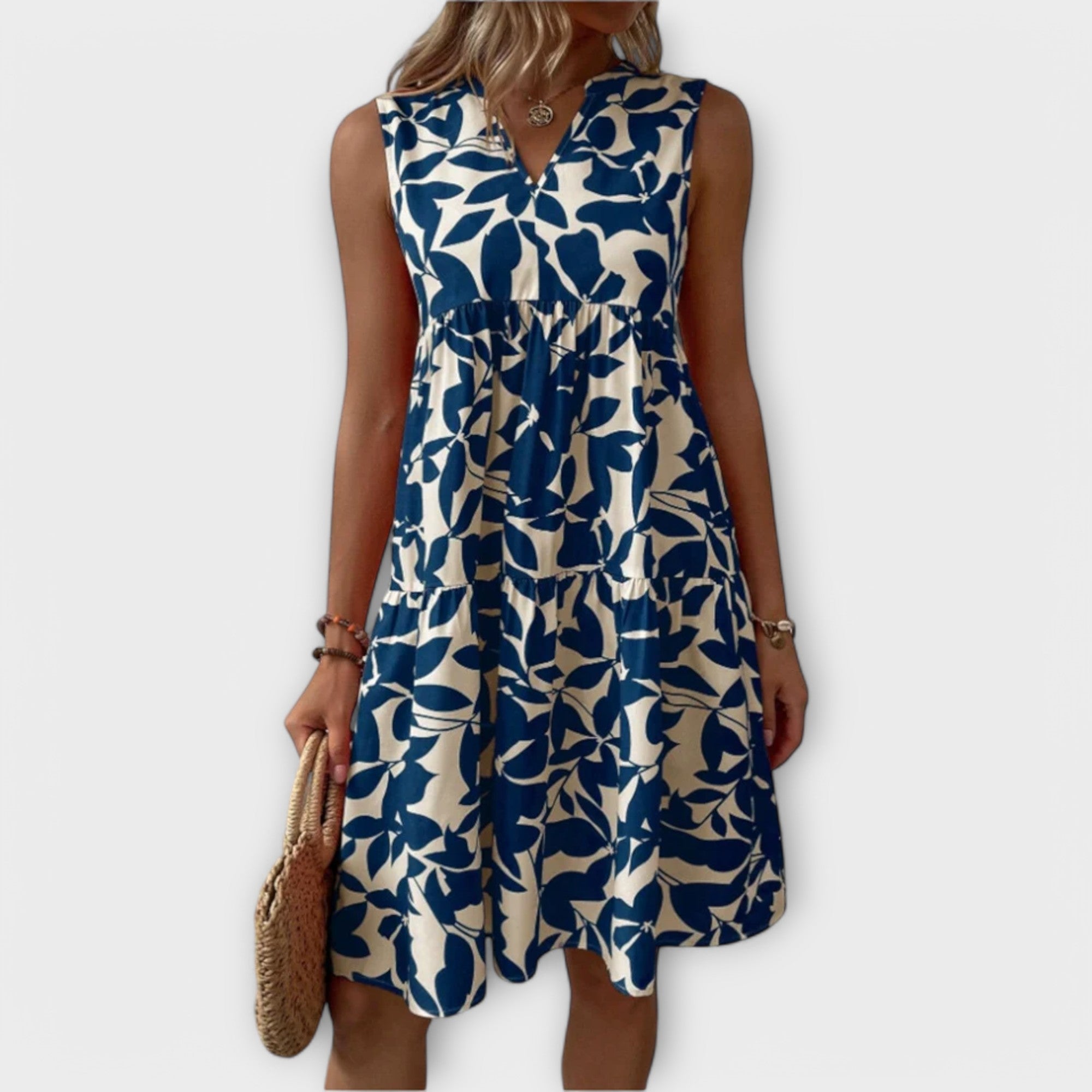 Amara™ | Sleeveless Floral Dress