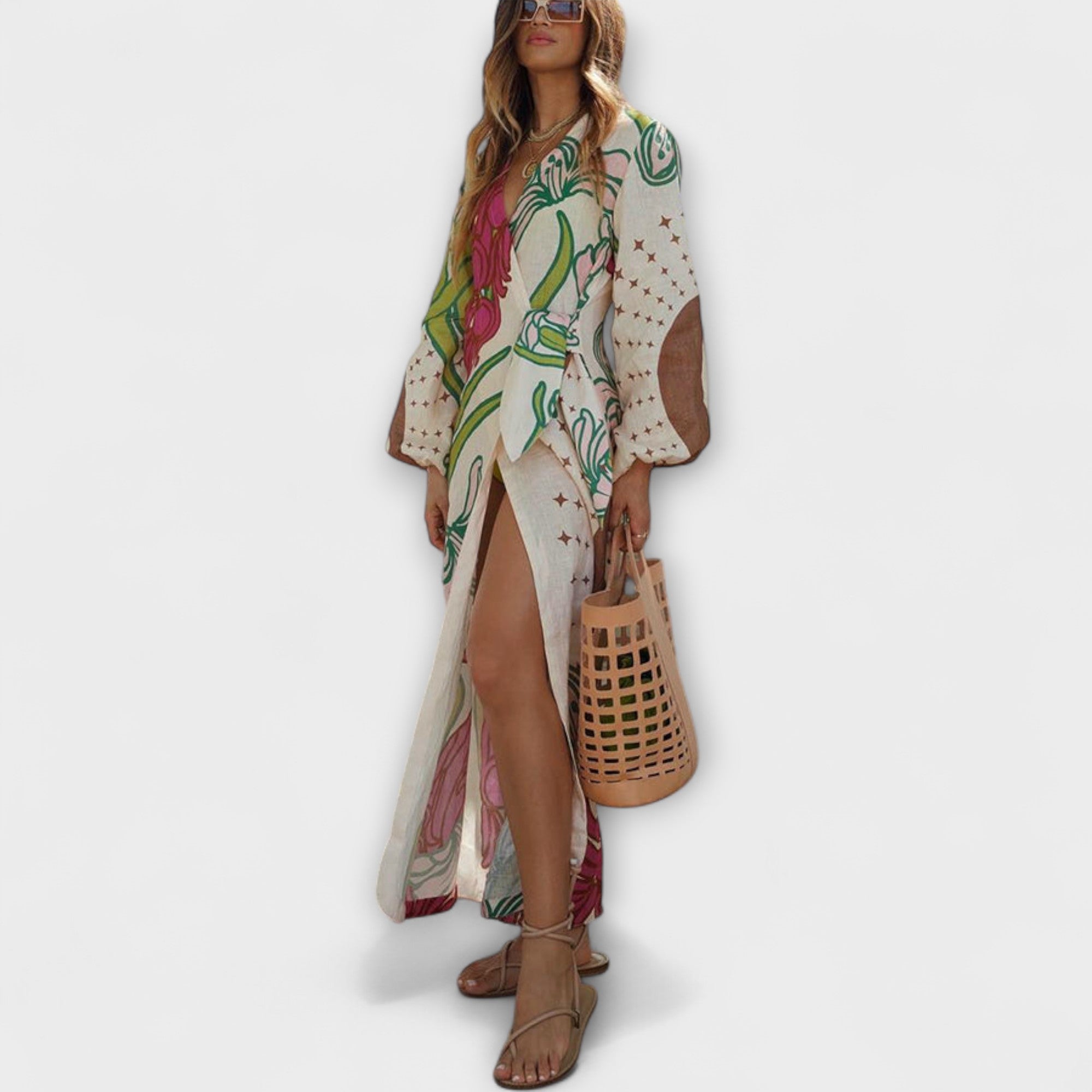 Amara™ | Tie Waist Maxi Dress