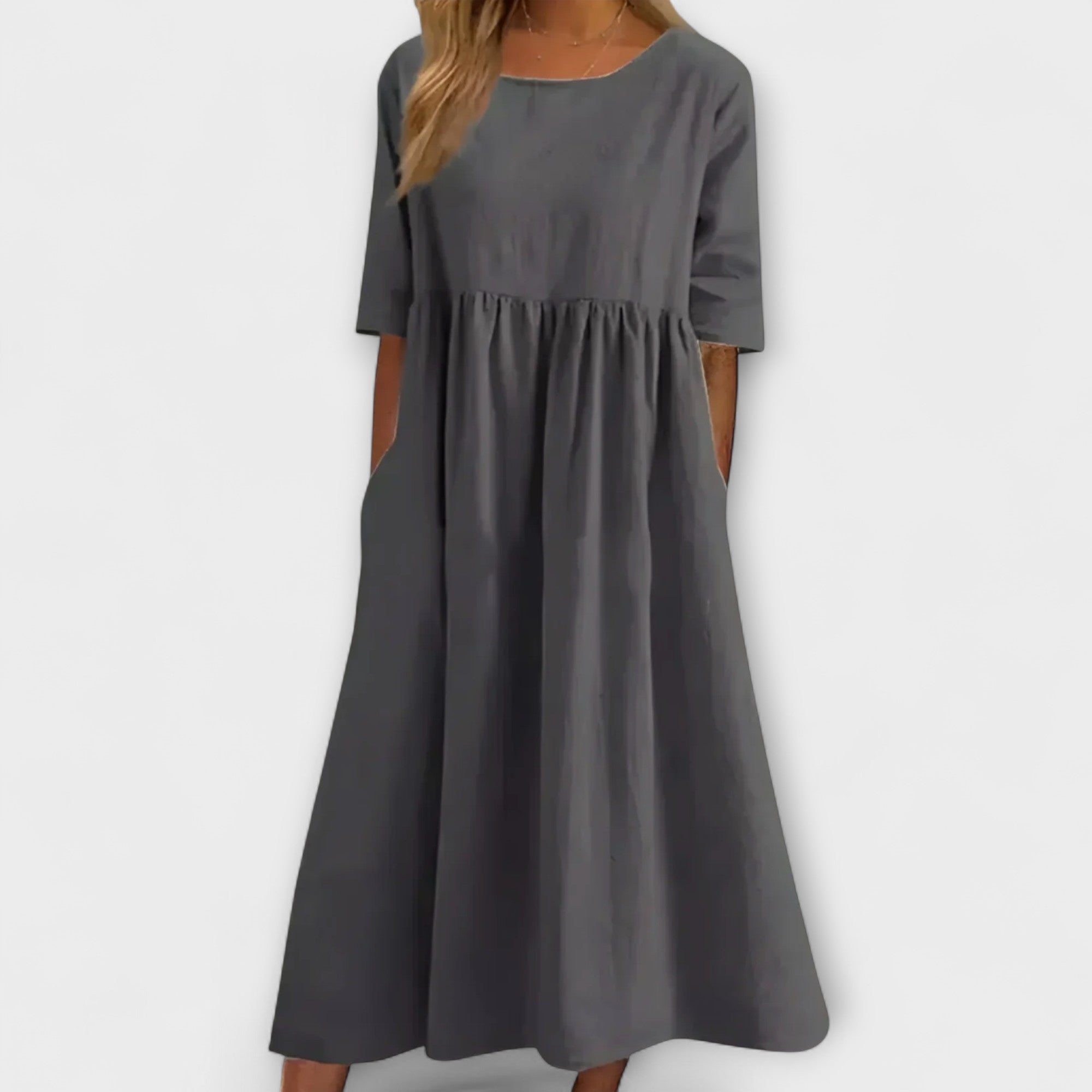 Amara™ | Cotton Midi Dress