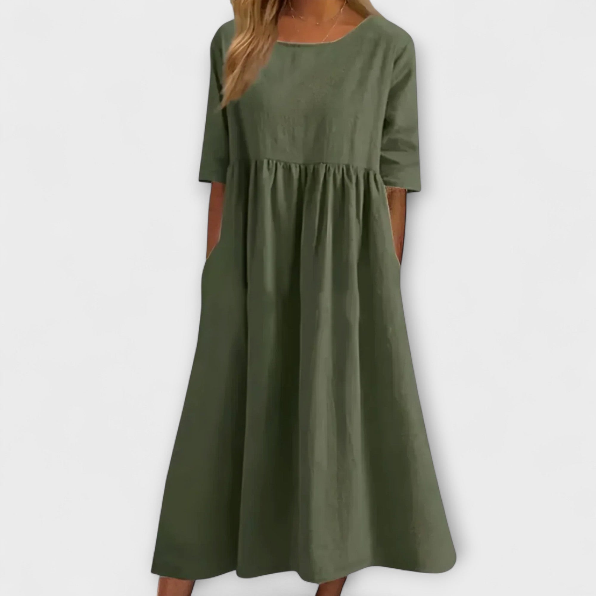 Amara™ | Cotton Midi Dress