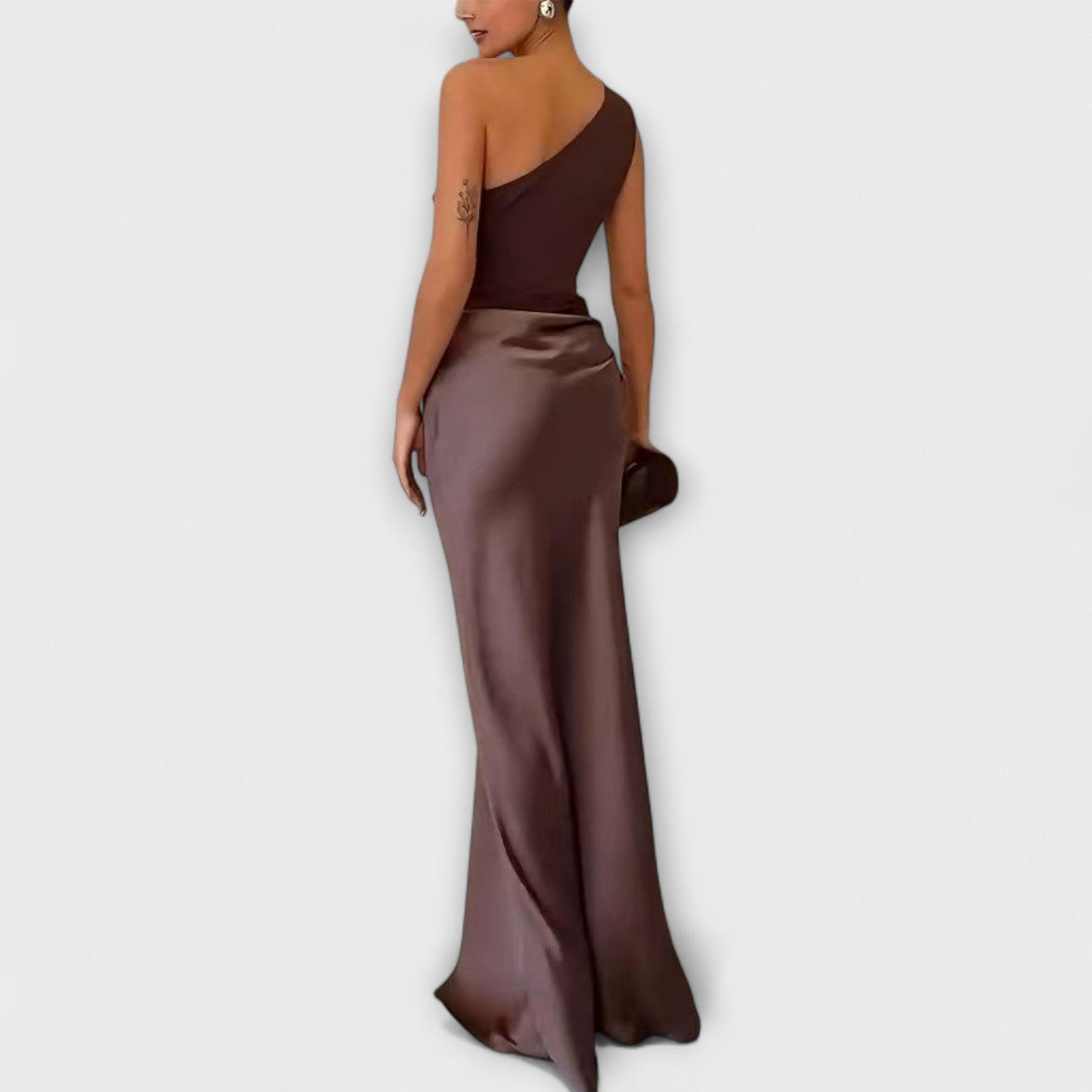 Amara™ | Elegant One-Shoulder Pleated Maxi Dress