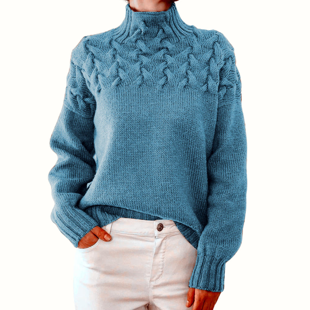 Amara™ – Warm knitted polo shirt