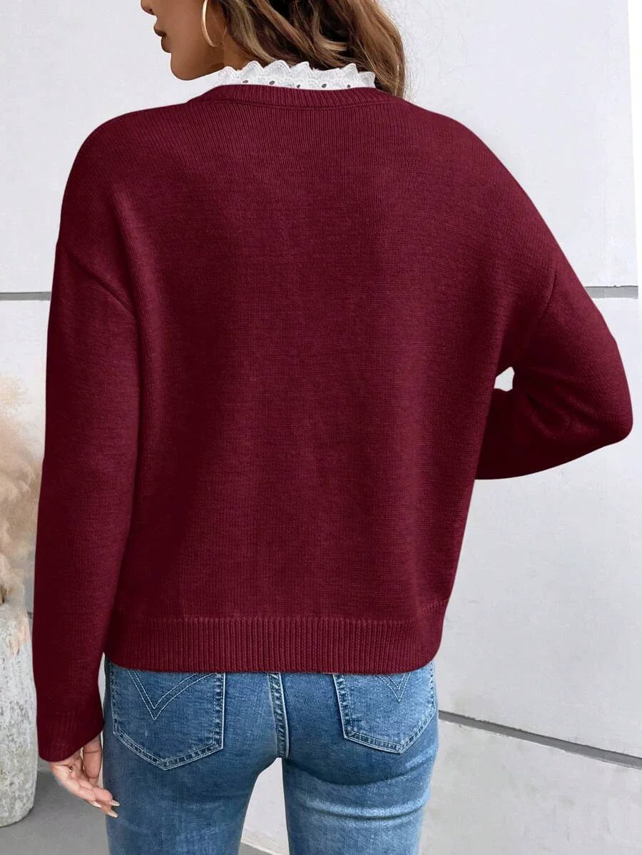 Amara™ | Blus med fransk krage