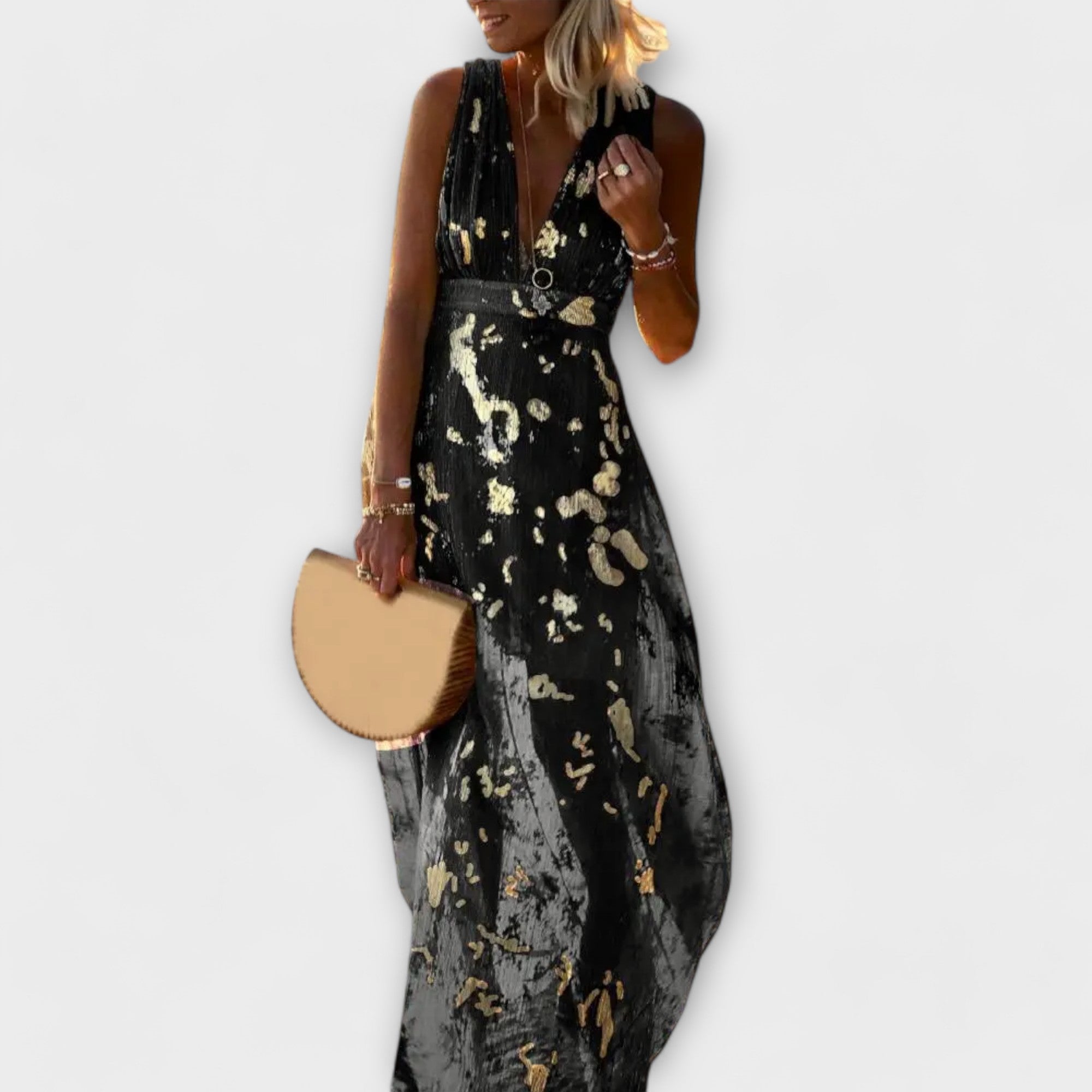 Amara™ | V-Neck Sequin Dress