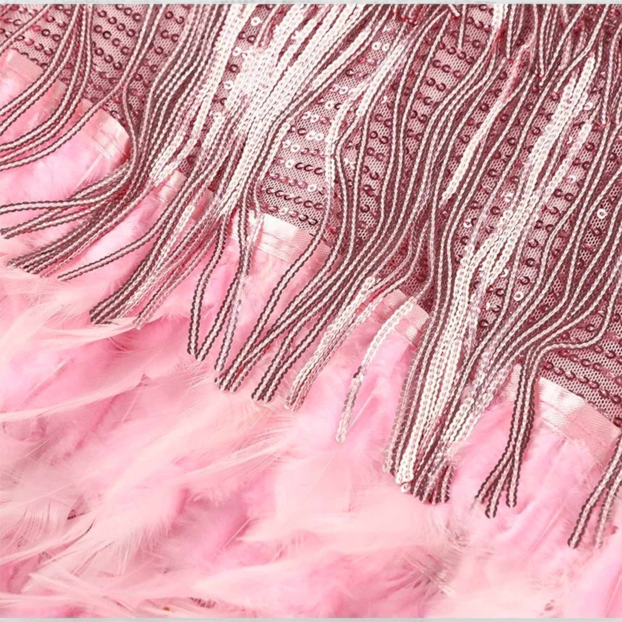Amara™ | Sequin Feather Dress
