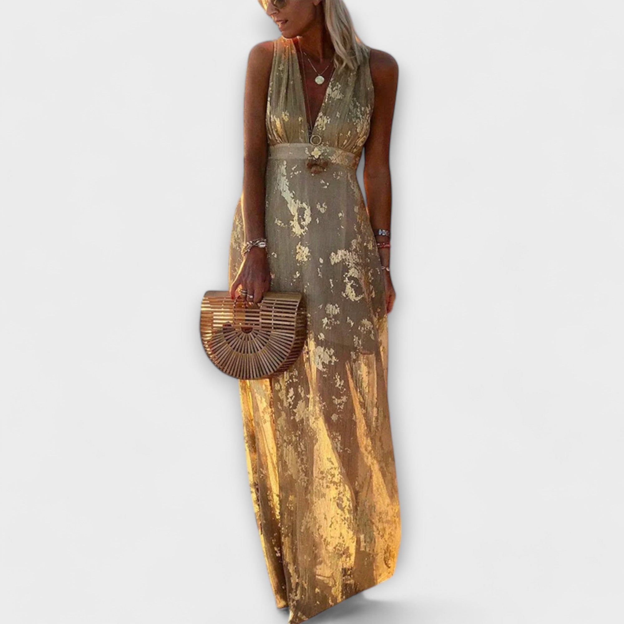 Amara™ | V-Neck Sequin Dress