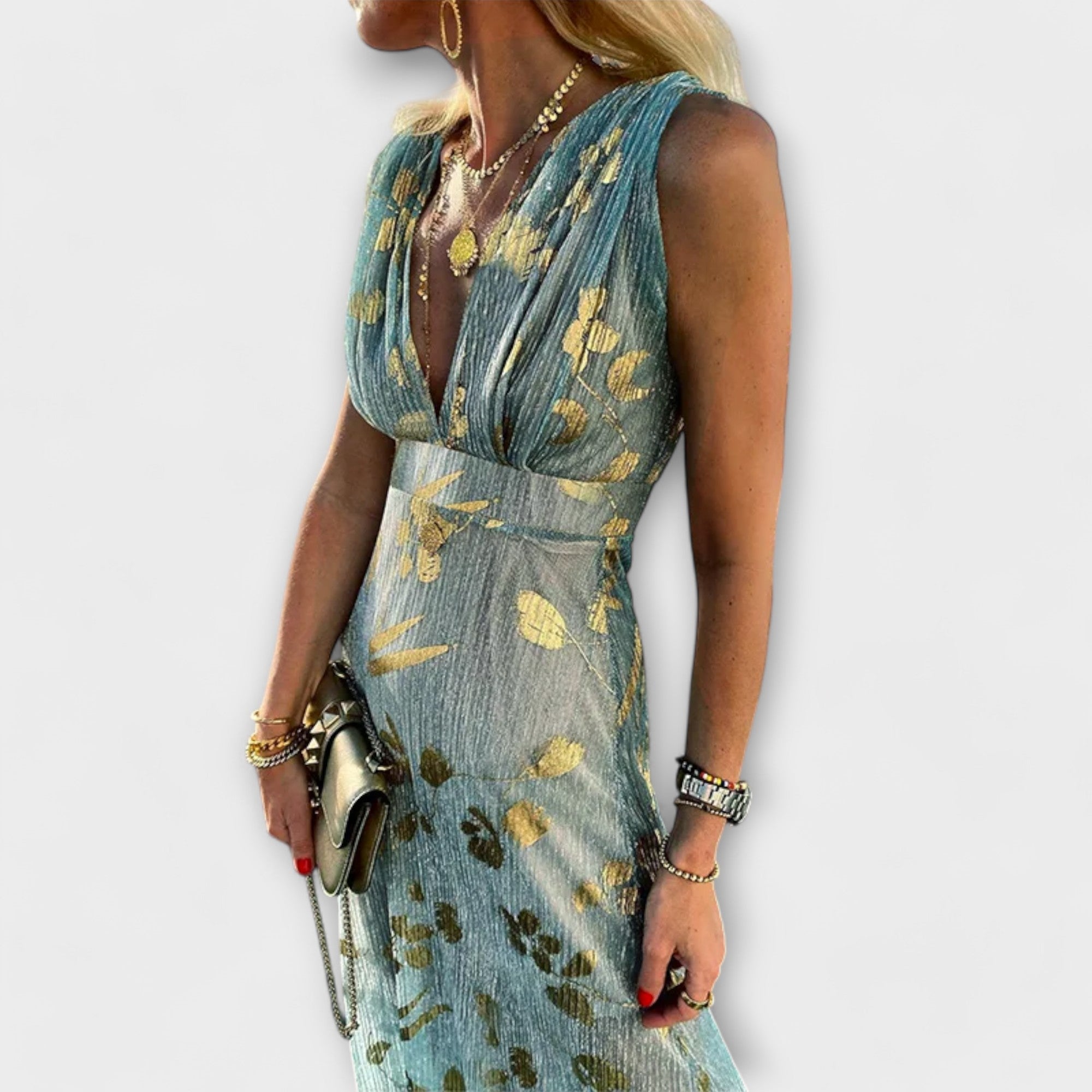 Amara™ | V-Neck Sequin Dress