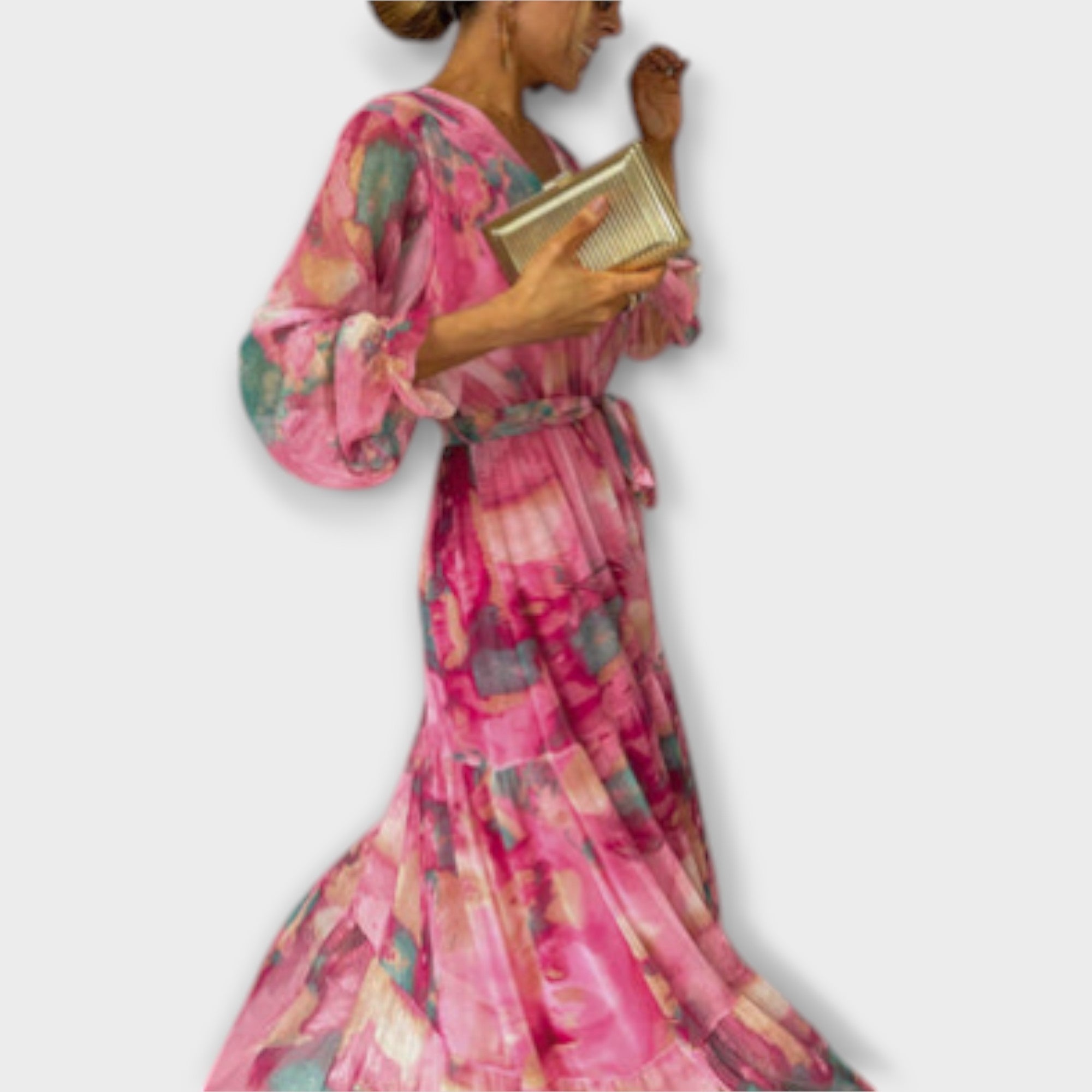 Amara™ | Aquarelle Dream Maxi Dress