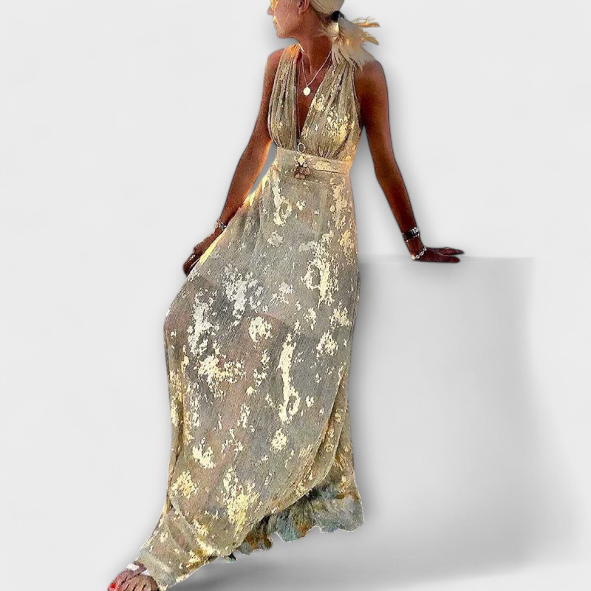 Amara™ | V-Neck Sequin Dress