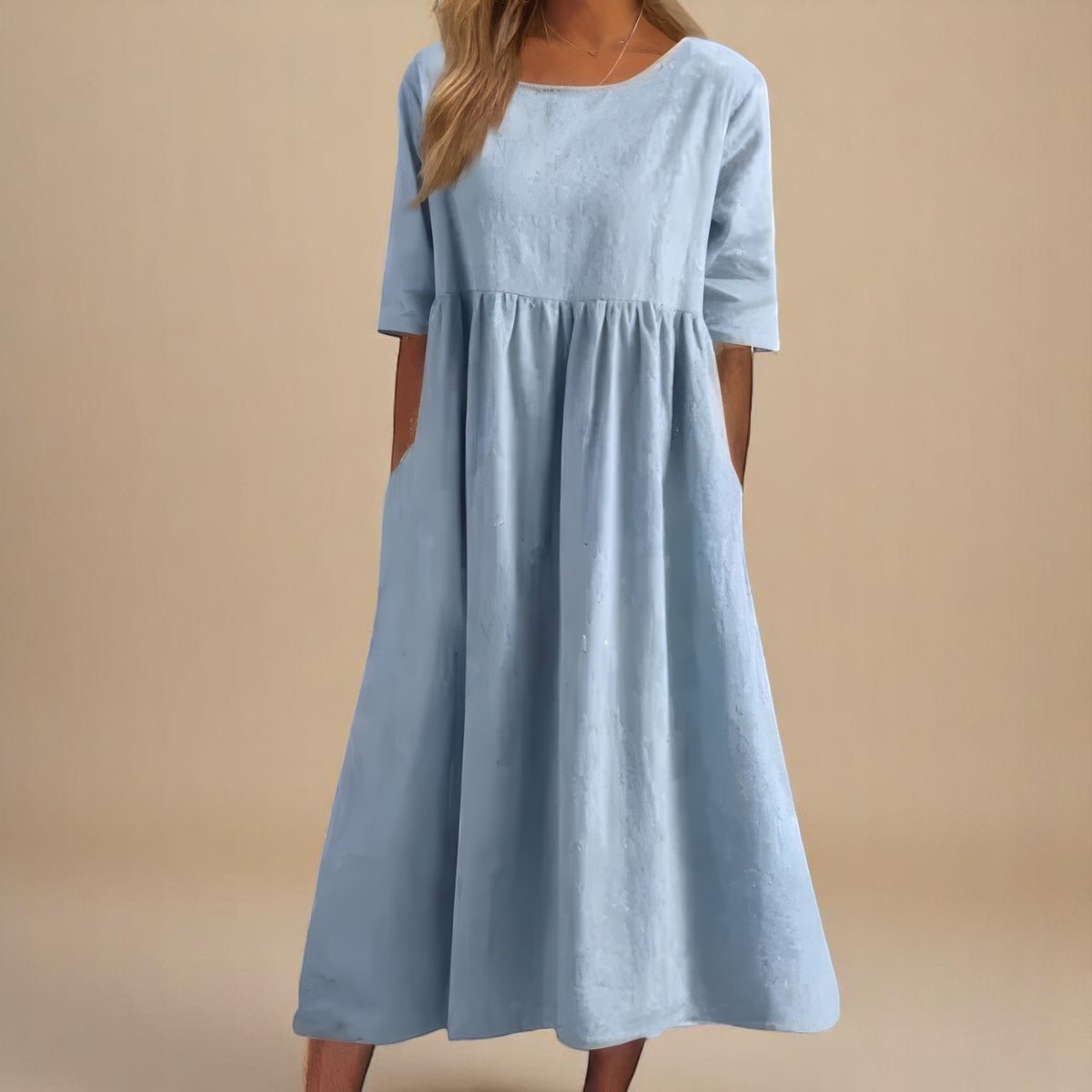 Amara™ | Soft Cotton Pocket Dress