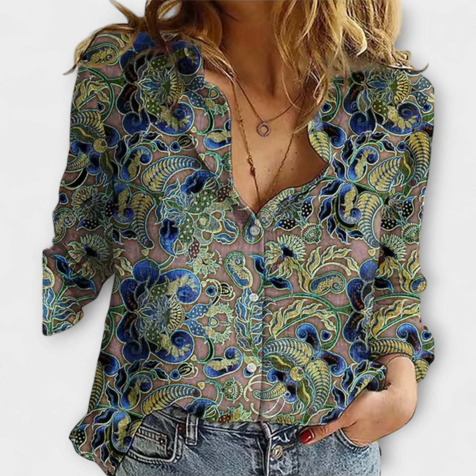 Amara™ | Paisley Print Blouse