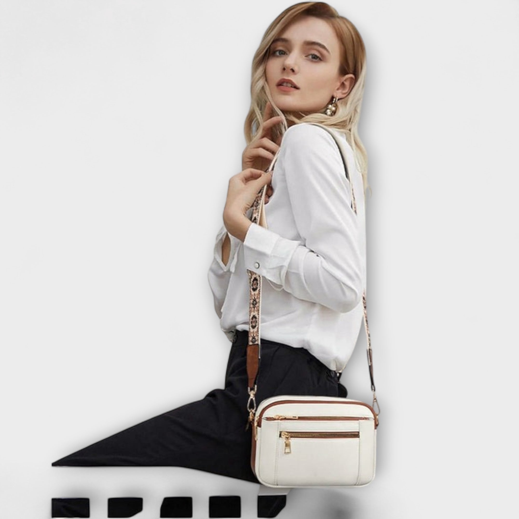 Amara™ -  Elegant Läderaxelväska