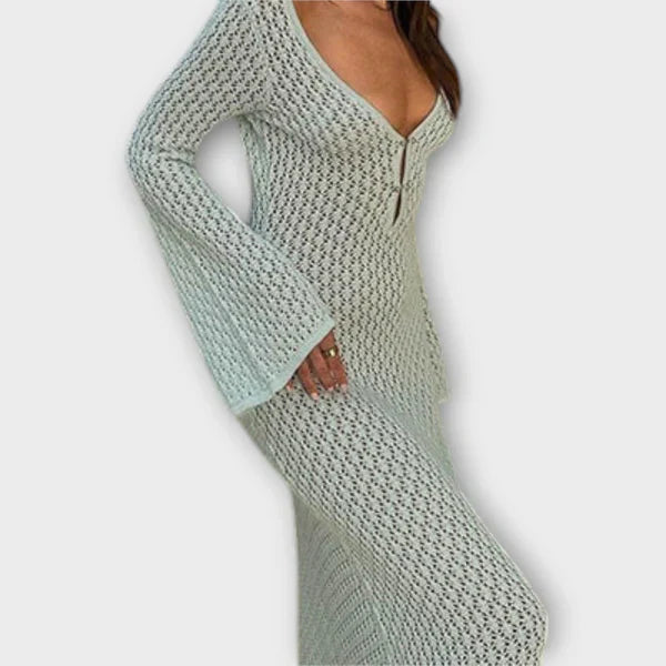 Amara™ | Transparent V-Neck Dress