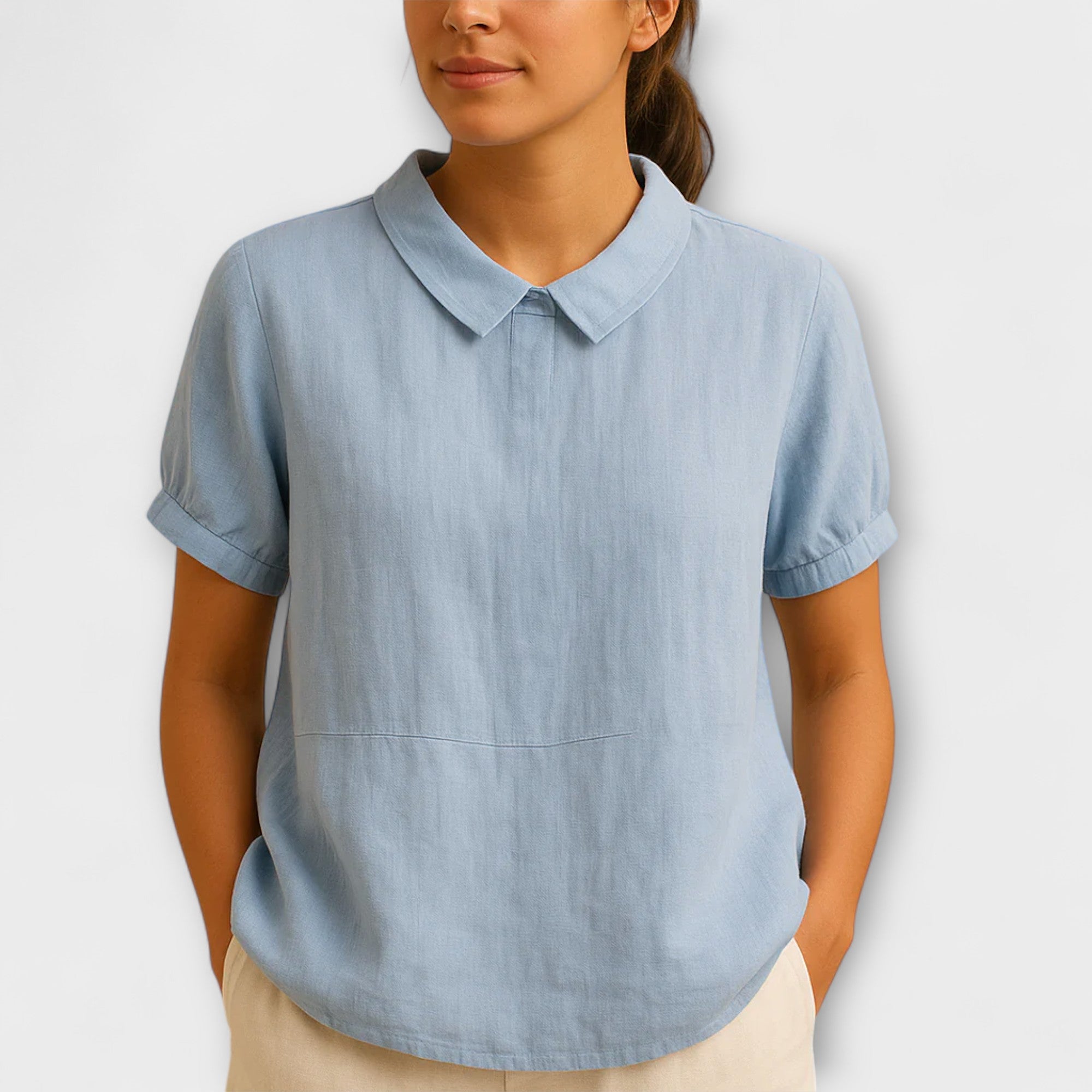 Amara™ | Light Linen Blouse