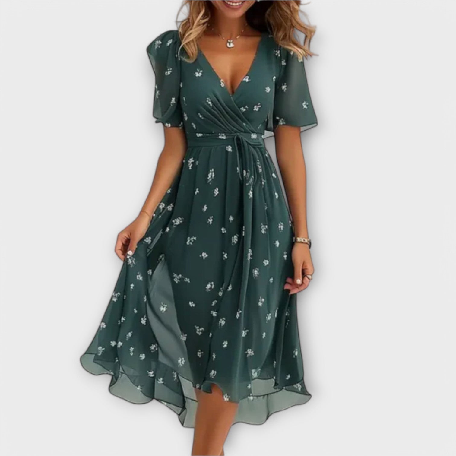 Amara™ | Women's Dress with V-Neck