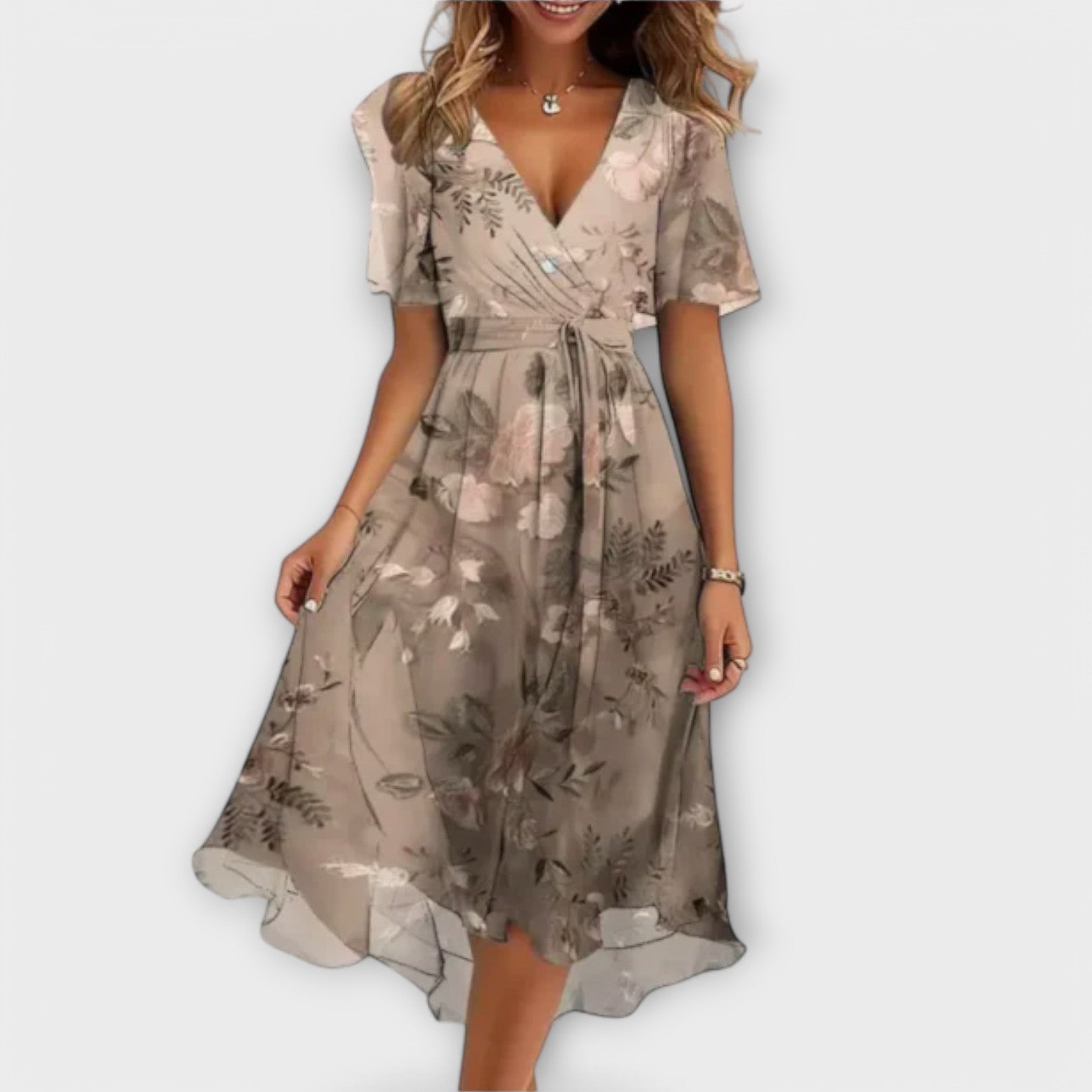 Amara™ | Women's Dress with V-Neck