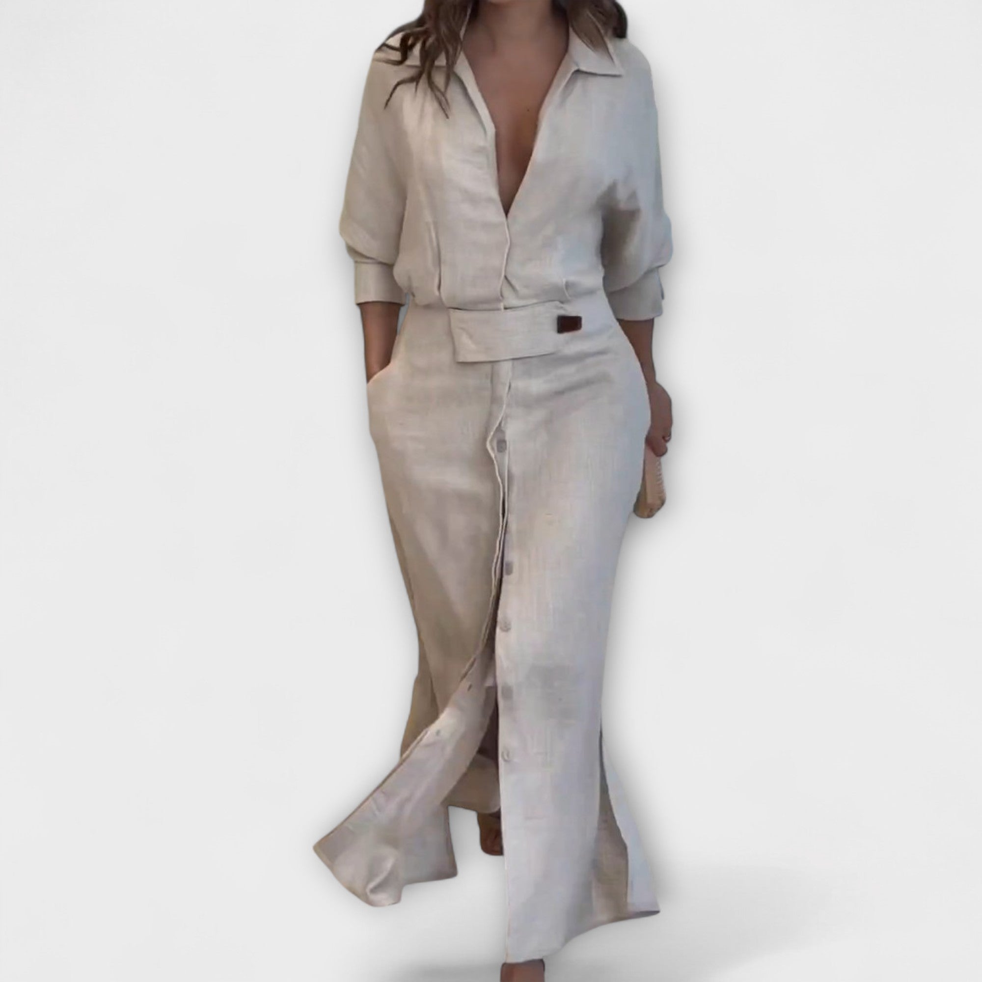 Amara™ | Maxi Dress with V-Neck