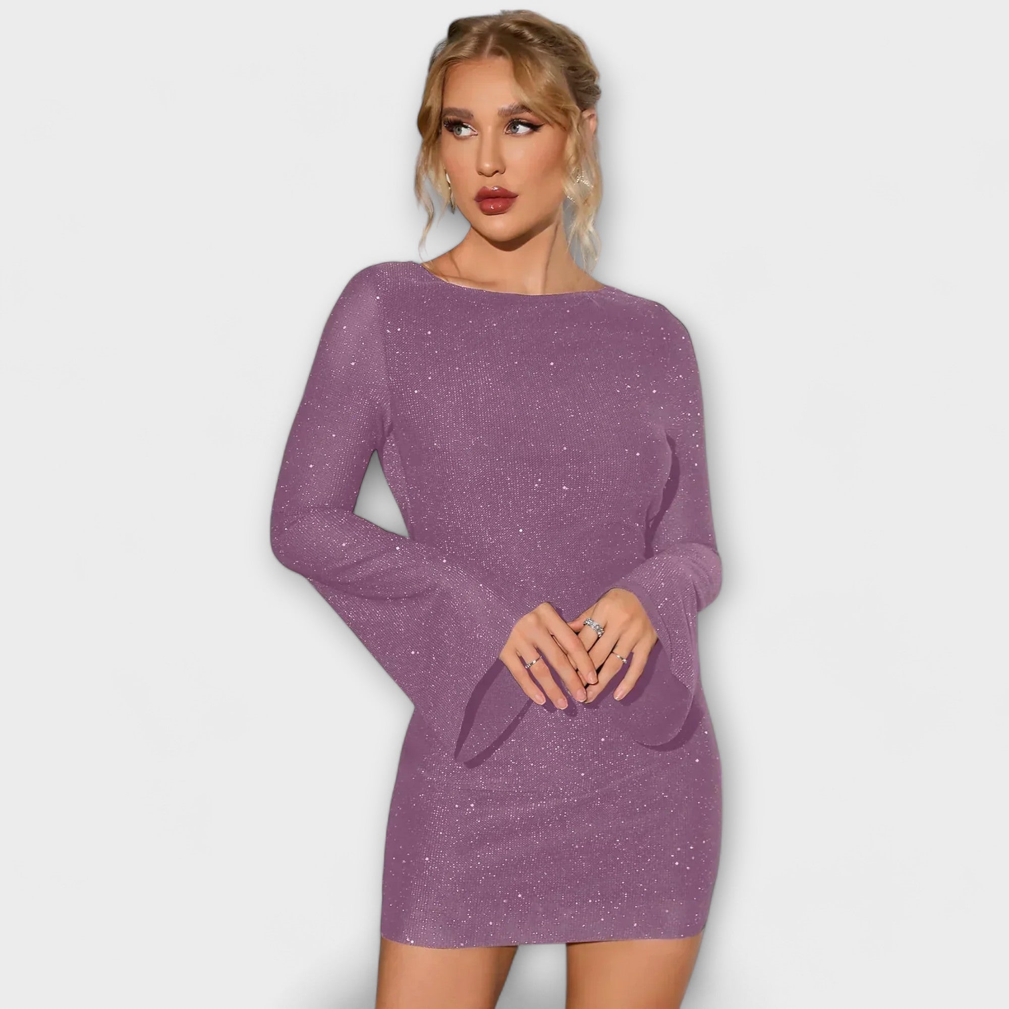 Amara™ | Sequin Backless Elegant Dress