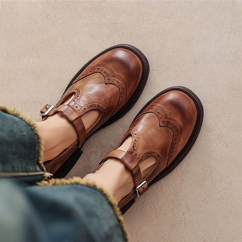 Amara™ | Eleganta Mary Janes i läder