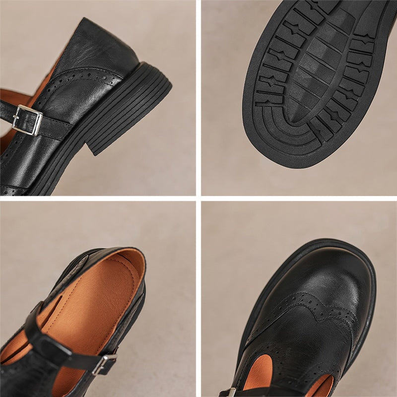 Amara™ | Eleganta Mary Janes i läder