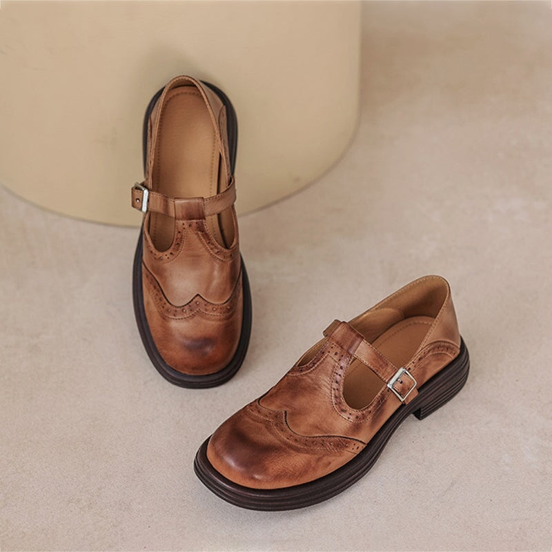 Amara™ | Eleganta Mary Janes i läder