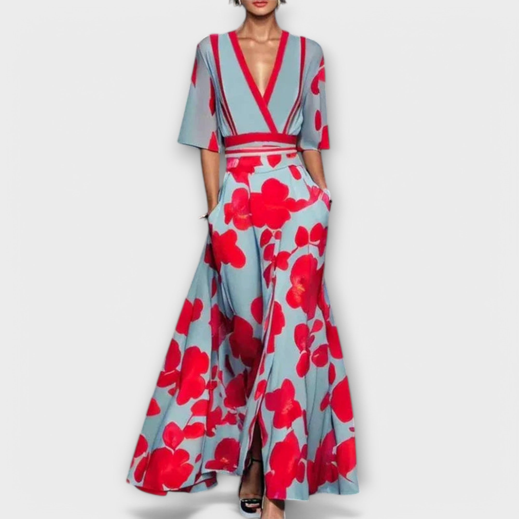 Amara™ | Elegant Floral Maxi Dress